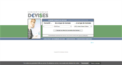 Desktop Screenshot of convertisseur-devises.com